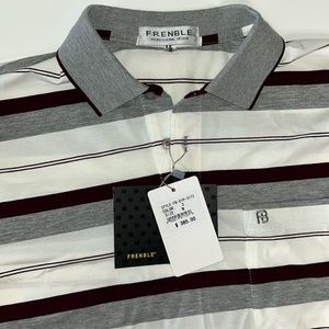 Men’s Frenble Button Down Striped Designer Shirt